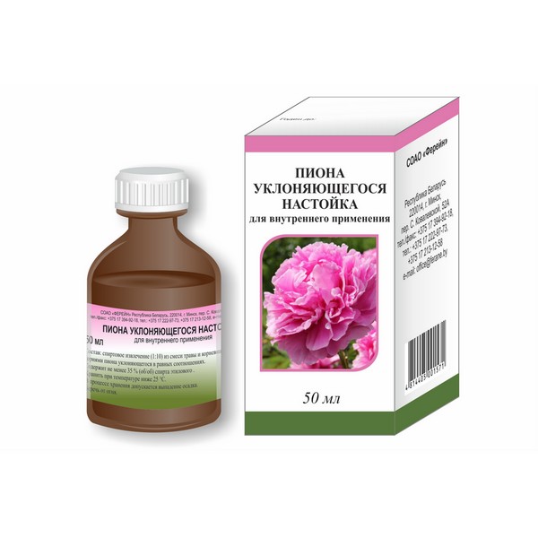 Пиона уклоняющегося настойка