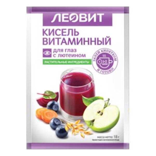 Леовит Кисель Витаминный для глаз с лютеином