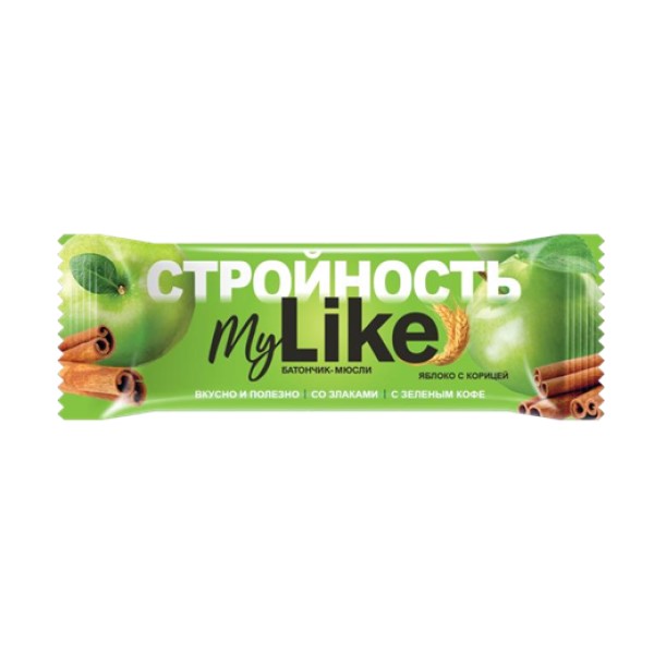 Леовит Батончик-мюсли Яблоко с корицей для стройности