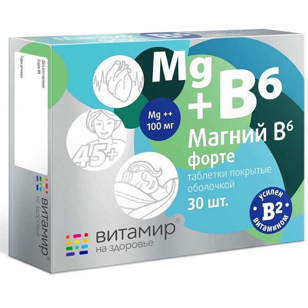 Магний в6 форте витамир