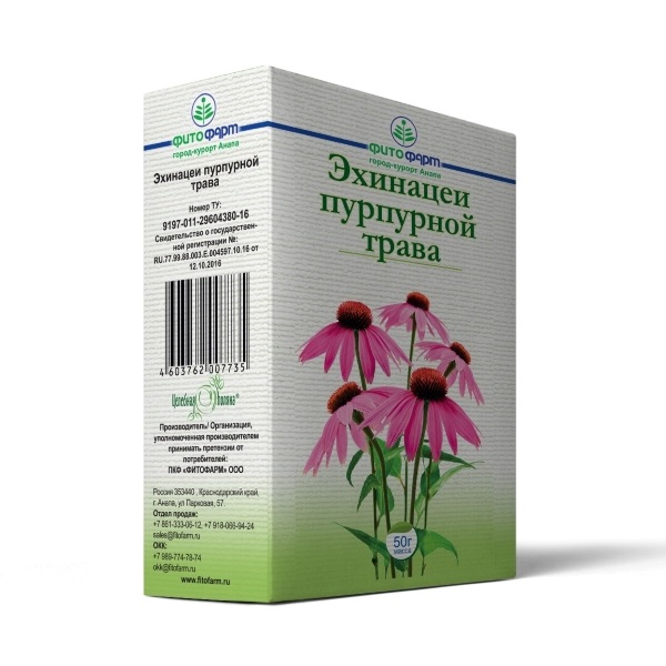 Эхинацеи пурпурной трава Фитофарм