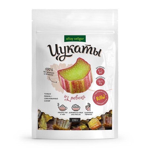 Цукаты из ревеня