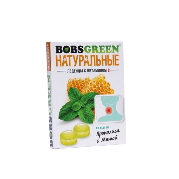 BOBSGREEN со вкусом прополиса с мятой
