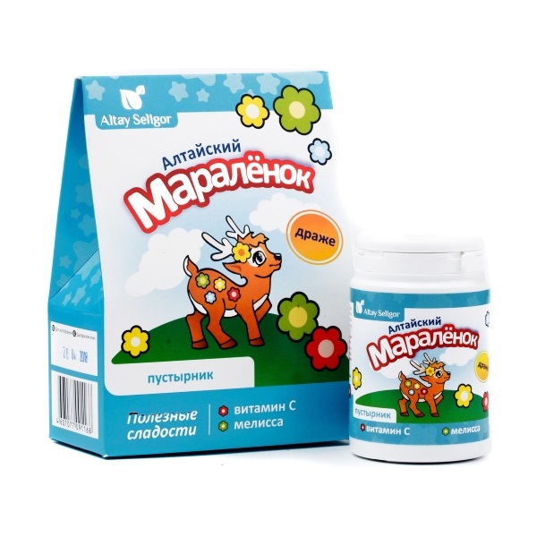 Драже "Алтайский маралёнок" Пустырник, мелисса