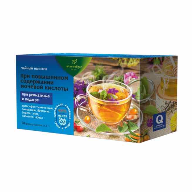Чайный напиток При повышенном содержании мочевой кислоты
