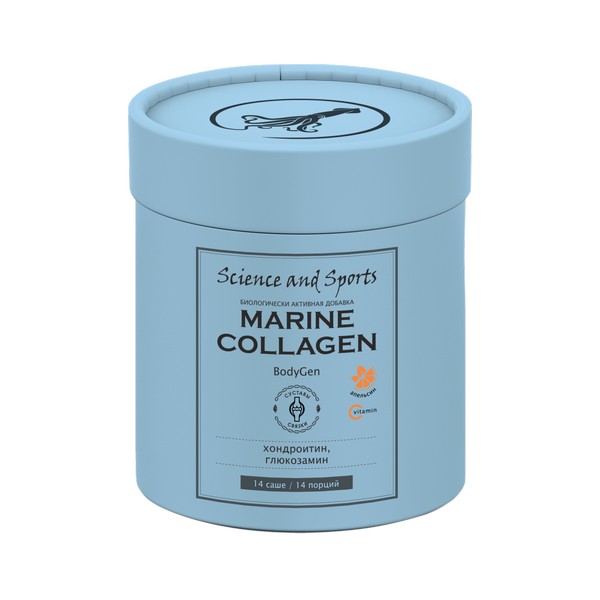 Science and sports морской коллаген для суставов и позвоночника апельсин