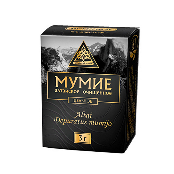 Мумие алтайский нектар в пластинах
