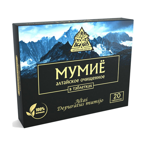 Мумие алтайский нектар в таблетках