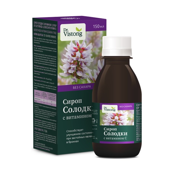 Dr. Vistong Сироп солодки с витамином С