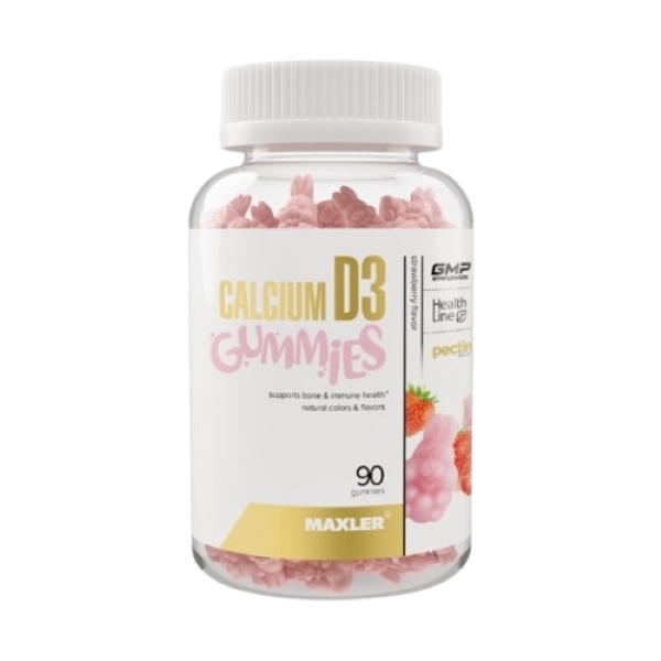 Макслер Кальций Д3 гаммиз клубника