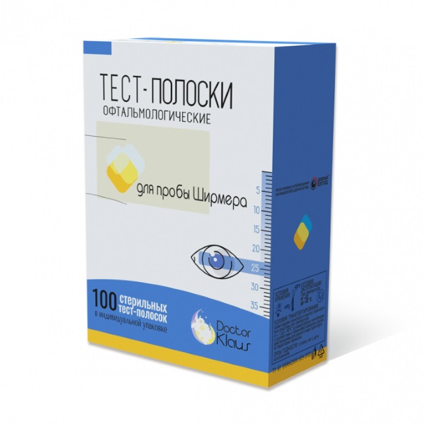 Тест-полоски офтальмологические для пробы Ширмера