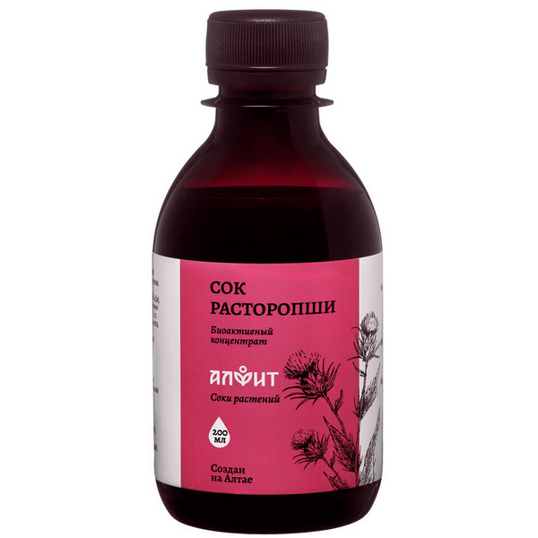 Алфит сок расторопши