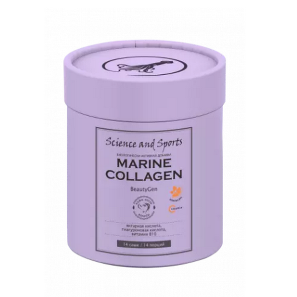 Science and sports морской коллаген для кожи, ногтей и волос (апельсин)