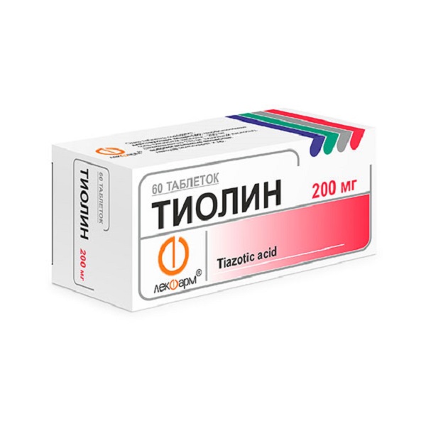 Тиолин таблетки
