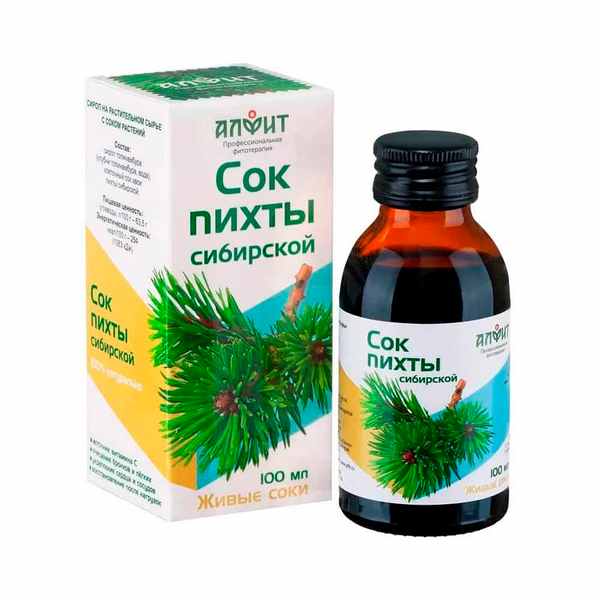Алфит сок пихты сибирской