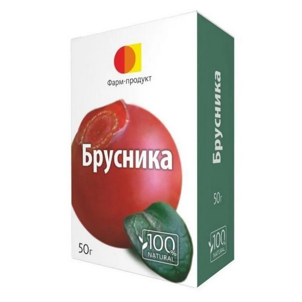 Брусники листья