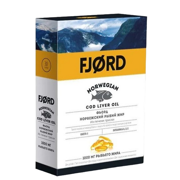 Фьорд норвежский рыбий жир капсулы