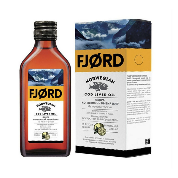 Фьорд норвежский рыбий жир раствор