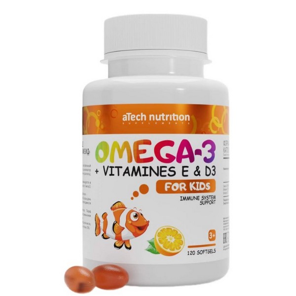 Комплекс детский омега-3 с витаминами е и д