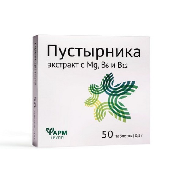 Пустырника экстракт с mg и витаминами В6 и В12