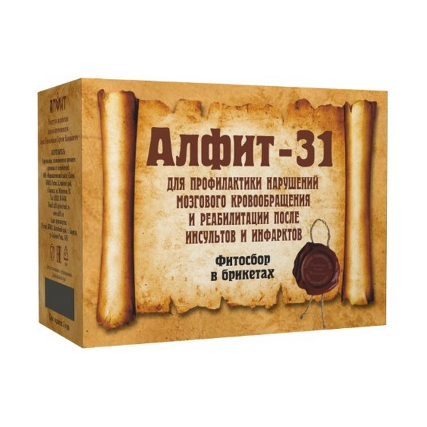 Алфит 31 для профилактики нарушений мозгового кровообращения