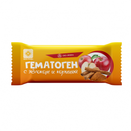 Гематоген с яблоком и корицей