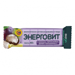 Энерговит с кокосом; черносливом; дыней и витамином c
