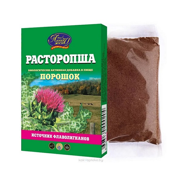 Расторопша линия жизни