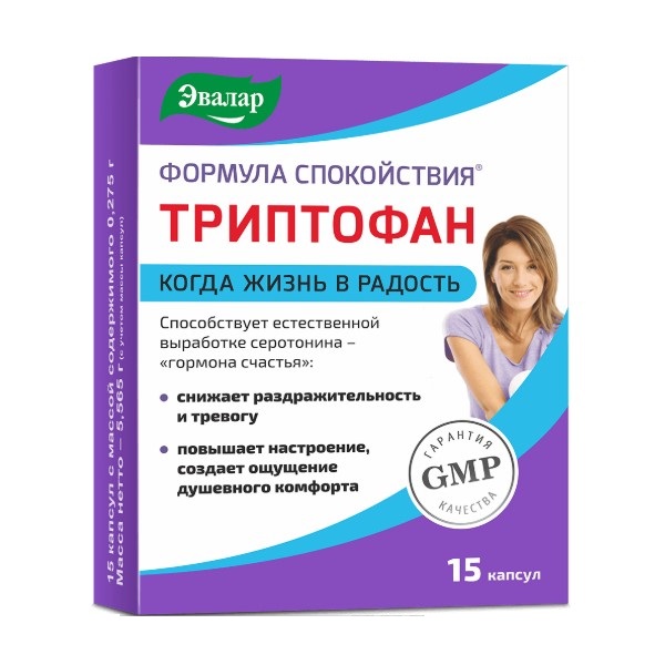 Формула спокойствия триптофан Эвалар