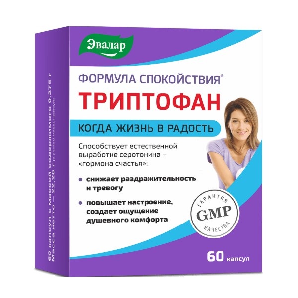 Формула спокойствия триптофан Эвалар