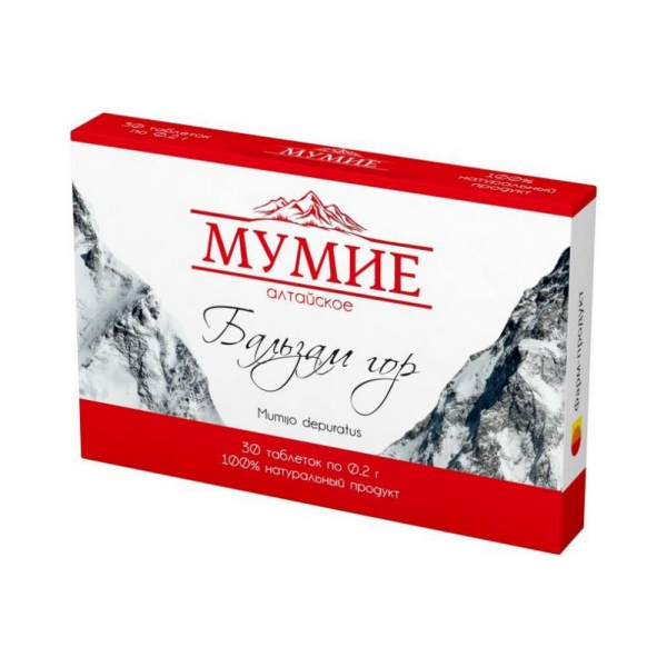 Мумие алтайское бальзам гор