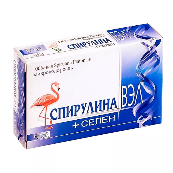 Спирулина вэл+селен