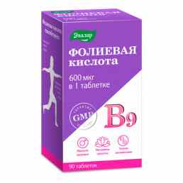 Фолиевая кислота с витаминами B12 и B6 Эвалар