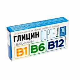 Глицин форте с витаминами в1, в6, в12