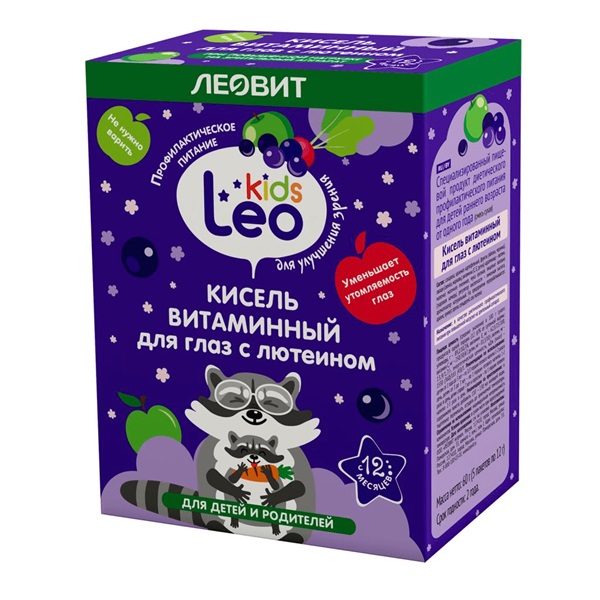 Леовит кисель витаминный для глаз с лютеином