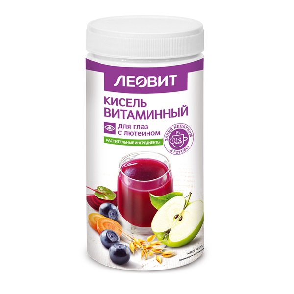 Леовит кисель витаминный для глаз с лютеином