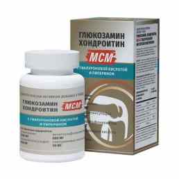 Глюкозамин, хондроитин, мсм с гиалуроновой кислотой и пиперином