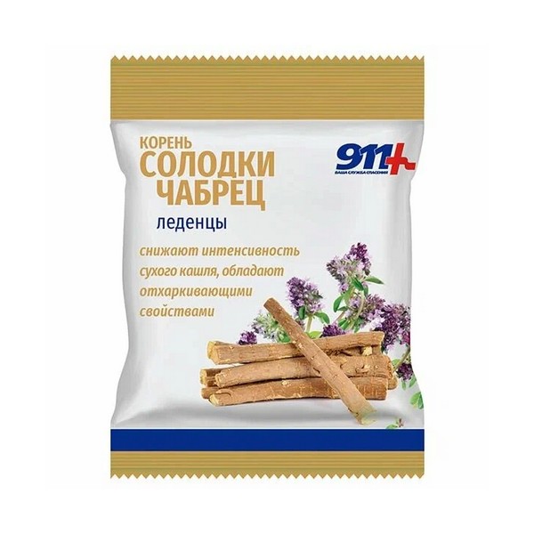 911 корень солодки, чабрец с витамином с