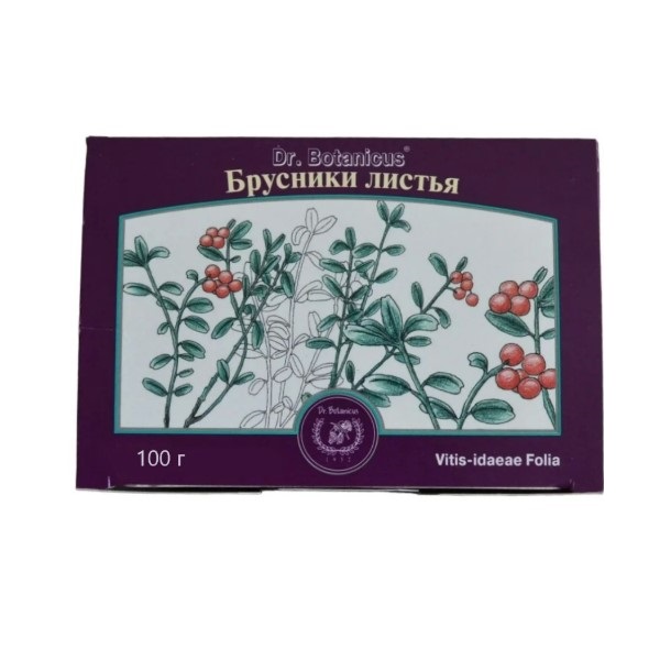 Брусники листья