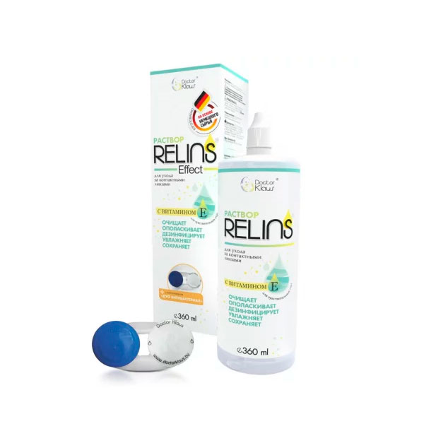 Раствор для линз Релинз (Relins) эффект
