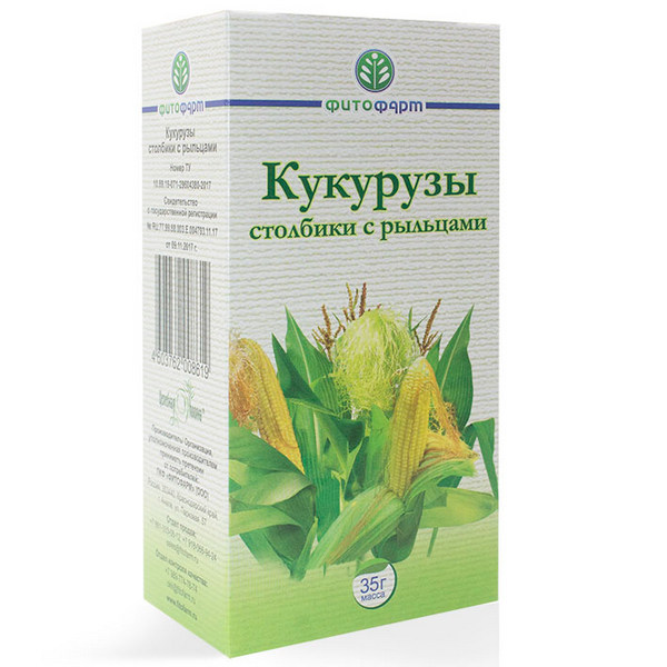 Кукурузы столбики с рыльцами