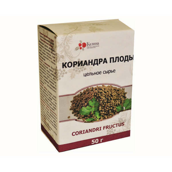 Кориандра плоды