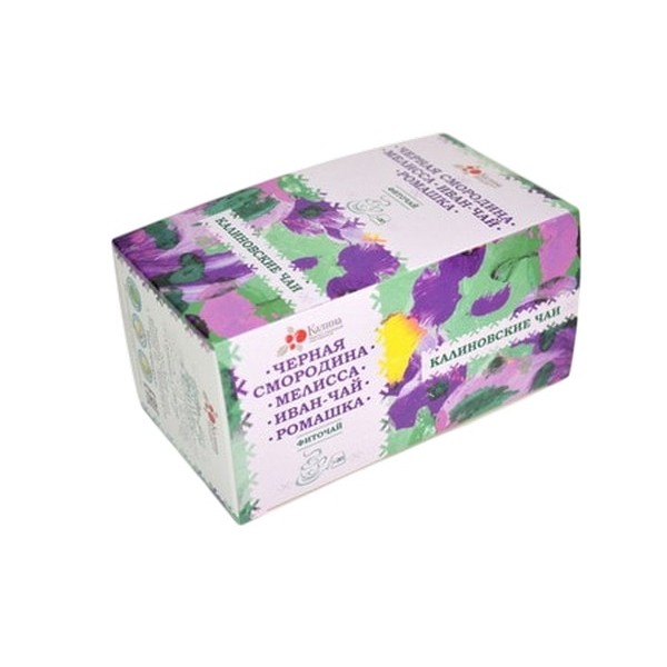 Фиточай черная смородина; мелисса; иван-чай; ромашка