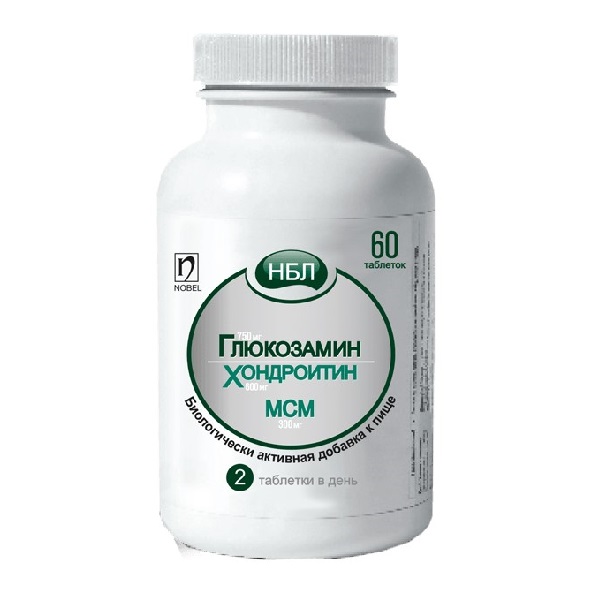 Нбл глюкозамина сульфат+хондроитина сульфат+мсм