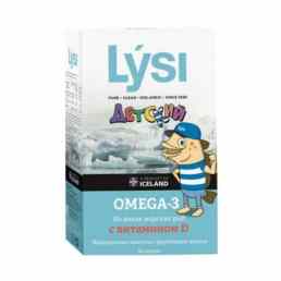 Лиси детская жевательная омега-3 с витамином d