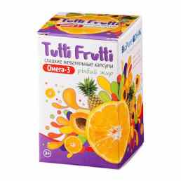 Рыбий жир тутти-фрутти омега-3