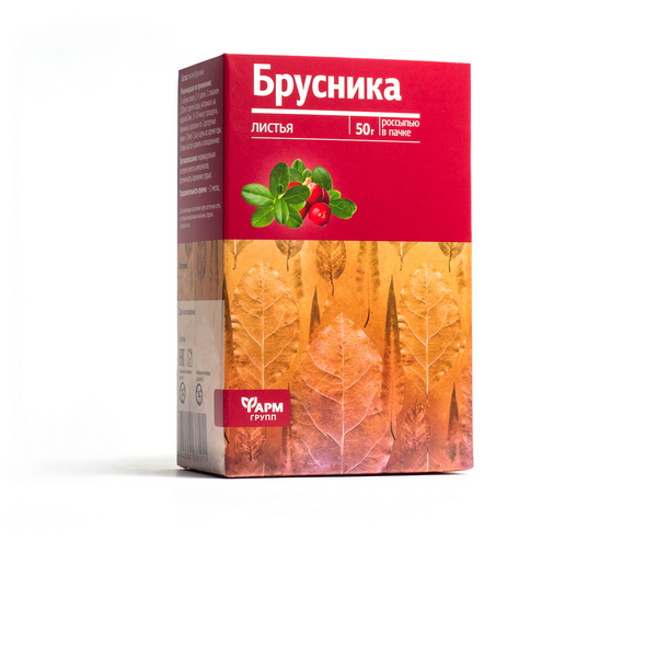 Брусники листья