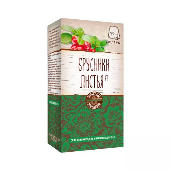 Брусники листья