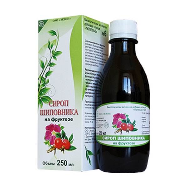 Полесье n6 сироп шиповника на фруктозе