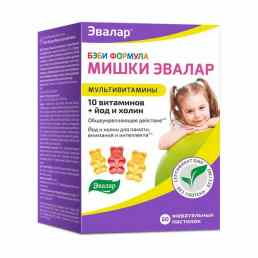 Бэби формула мишки мультивитамины Эвалар